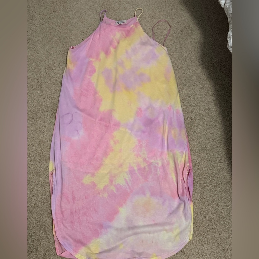 Tie-Dye Halter Dress